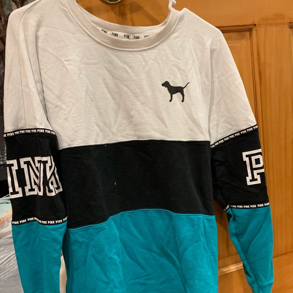 PINK tricolored sweatshirt